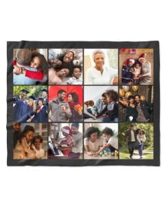 Personalized 12 Grid Photo Blanket