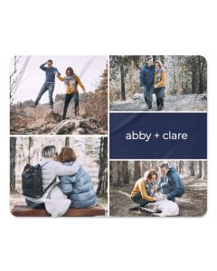 Personalized 4 Grid Photo Blanket