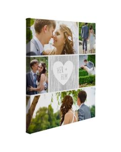 Her And Him Customized Wrapped Canvas Print