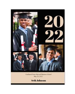 Dated Customized Photo Graduation Card