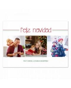 Feliz Family Custom Christmas Photo Card