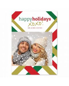 Xo Holidays Personalized Photo Card