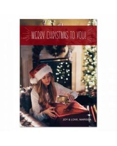 Christmas To You Personalized Photo Card