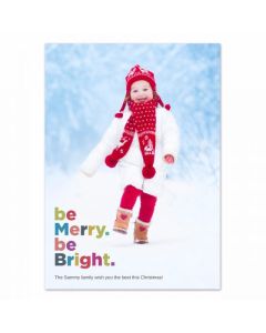 Be Bright Custom Photo Christmas Card