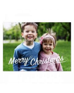 Christmas Flourish Personalized Photo Card