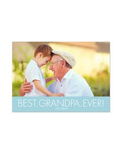 Best Grandpa Personalized Photo Card