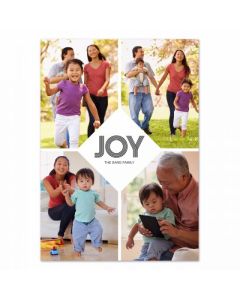 Lines of Joy Customized Photo Holiday Card