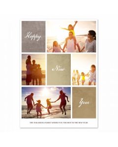 Script Customized New Years Photo Card