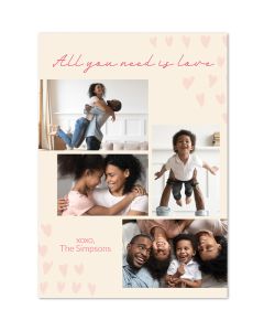 Cursive Custom Photo Valentine's Day Card