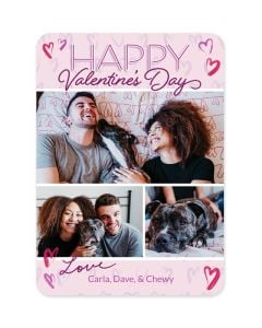 Hearts Personalized Photo Valentine's Day Card