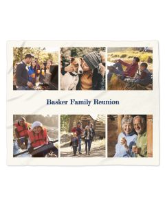 Personalized 6 Grid Photo Blanket