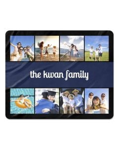 Personalized 8 Grid Photo Blanket