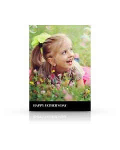 Black & White Father's Day Personalized Photo Card