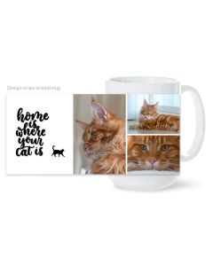 Home Is Where Your Cat Is Photo Mug