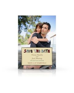 Collage Personalized Save The Date Card