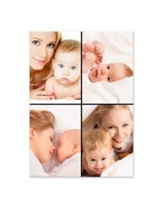 Four Photos Personalized Collage Print