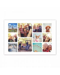 Round Corners Photo Customized Collage Print