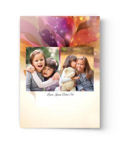Floral Burst Personalized Photo Card