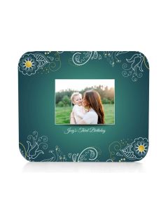 Flower and Paisley Custom Photo Mouse Pad
