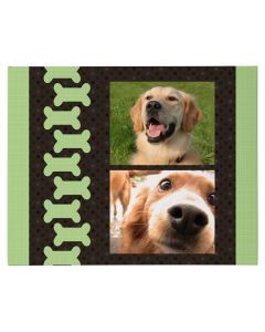 Dog Bone Personalized Wrapped Canvas Print