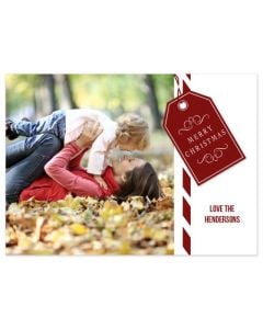 Christmas Tag Personalized Photo Card