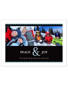 Peace & Joy Personalized Photo Holiday Card