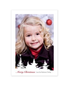 White Christmas Personalized Photo Card