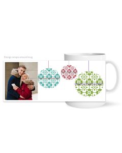 Joyful Photo Ornament Personalized Mug
