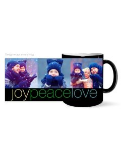 Joy Peace Love Customized Photo Mug