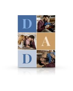 Large Letters Father's Day Custom Photo Card