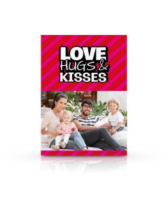 Love, Hugs, & Kisses Personalized Photo Card