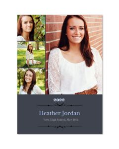 Modern Graduation Customized Photo Card