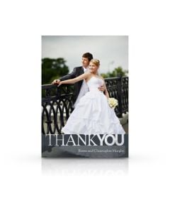 Modern Custom Thank You Card