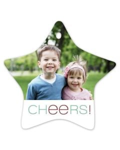 Good Cheer Personalized Photo Christmas Ornament