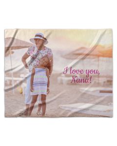 Personalized Plush Fleece Photo Blanket