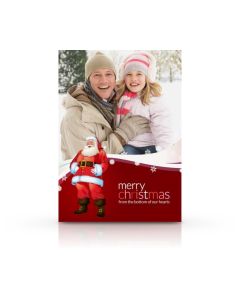 Santa Claus Custom Christmas Photo Card