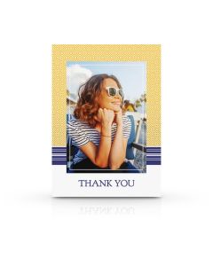 Symmetry Thank You Customized Photo Card