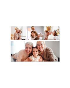 Three + 1 Photo Customized Collage Print