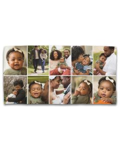 10 Grid Personalized Photo Towel